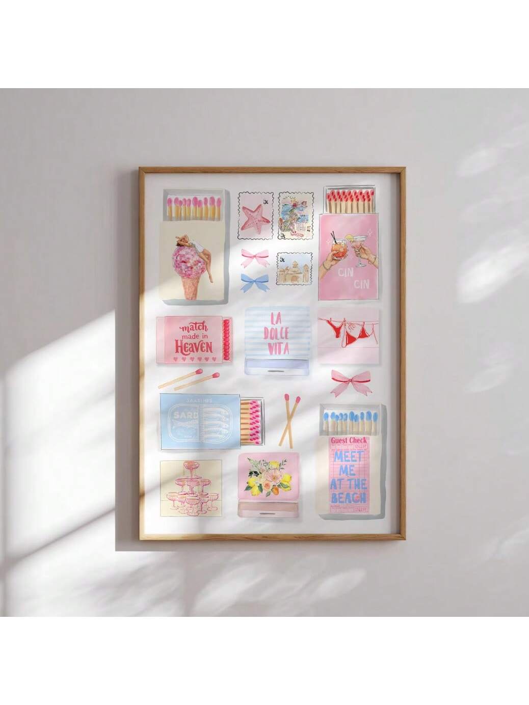 Add a splash of nostalgic charm to your space with the Coastal Vintage Matchbox Canvas Print. This playful retro artwork brings a quirky, seaside vibe to any bedroom or living room, perfect for those who love a touch of whimsy in their decor. Its vintage design sparks conversation and fond memories, making your walls come alive with character and fun.