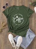 Get ready to tackle your day with a little extra motivation from this Coffee First Women's Graphic Tee. Perfect for everyday wear, this tee features a quirky saying that will make you smile. And what's better than starting your day with a cup of coffee? (Answer: Nothing.) So grab your caffeine fix and this tee for a winning combination.