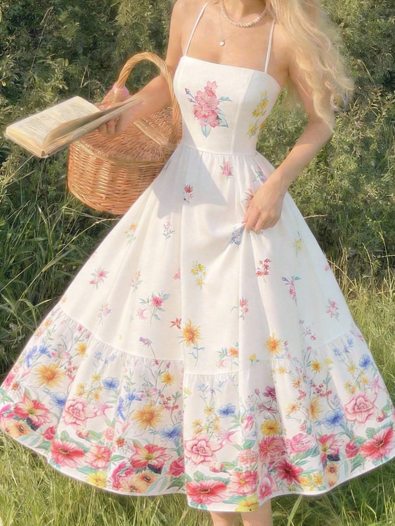 Elevate your wardrobe with this stunning tiered dress, featuring a vibrant floral print that captures effortless elegance. The layered silhouette creates beautiful movement and dimension, flattering various body types while offering comfortable wear throughout the day. Versatile enough for beach getaways, garden parties, or intimate dinners, this piece transitions seamlessly from casual to dressy occasions. The flowing design and thoughtful construction make it an essential addition for anyone seeking a dre