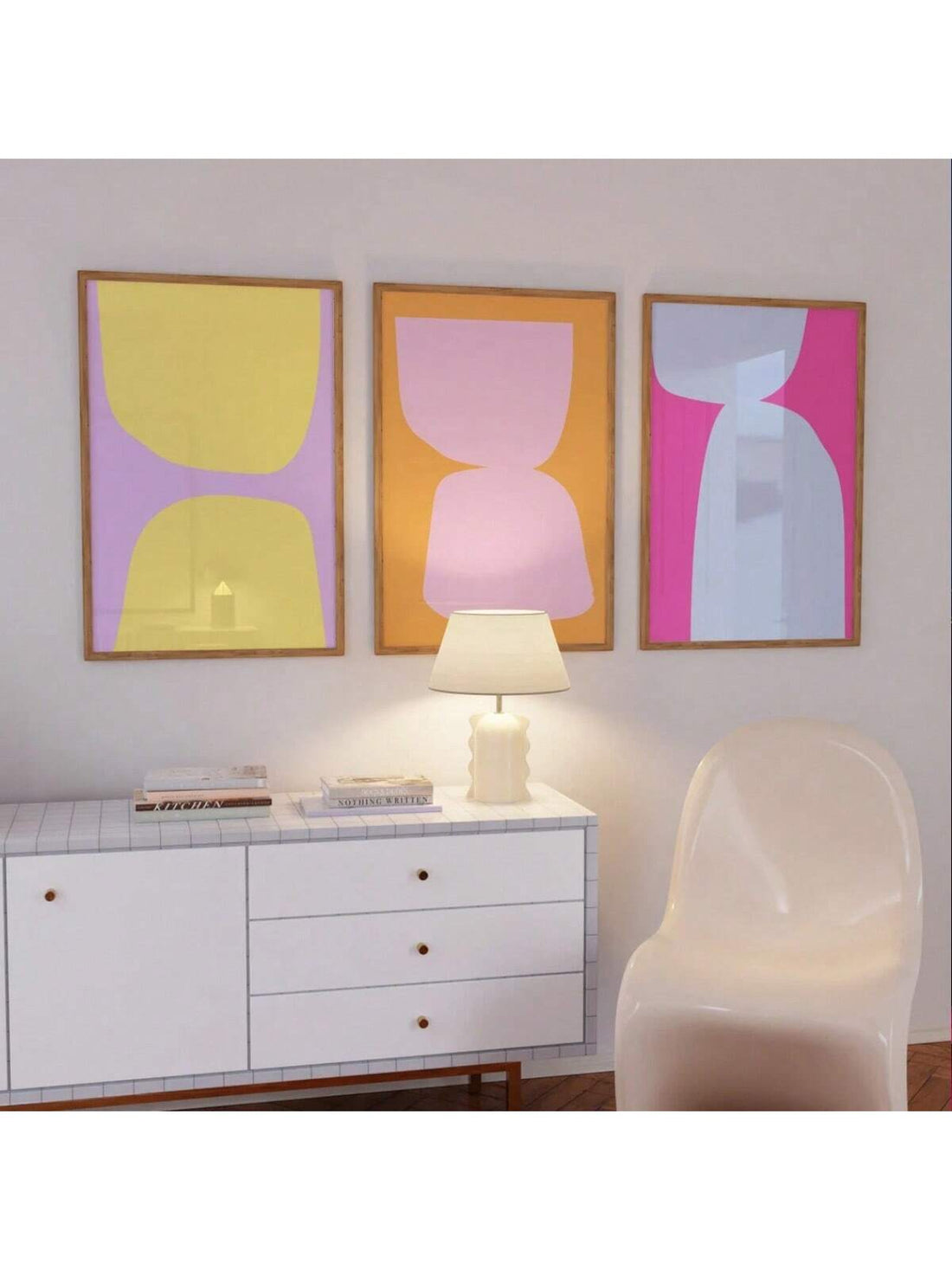 Add a splash of fun and flair to your bedroom with this Colorful Geometric Wall Art Set. Featuring vibrant pink and orange abstract designs, these canvas prints bring energy and style to any space. Perfect for brightening up your walls and sparking creativity, they’re a playful way to express your unique taste.