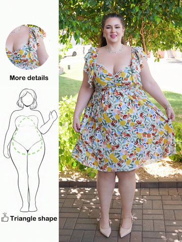 Twirl into vacation mode with this vibrant plus-size skater dress! Featuring a flattering A-line silhouette and charming cap sleeves, it's your go-to piece for spring and summer getaways. The playful colorful design brings instant joy to any warm-weather wardrobe, while the comfortable fit keeps you feeling fabulous all day long. Perfect for beach strolls, casual dinners, or spontaneous adventures—pack it and go!