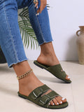 Step into sunny days with these playful green flat sandals designed for women who love comfort and style. Perfect for casual outings, these slip-ons keep your feet happy during spring and summer adventures. Lightweight and easy to wear, they add a fresh pop of color to any outfit while letting you move freely all day long.