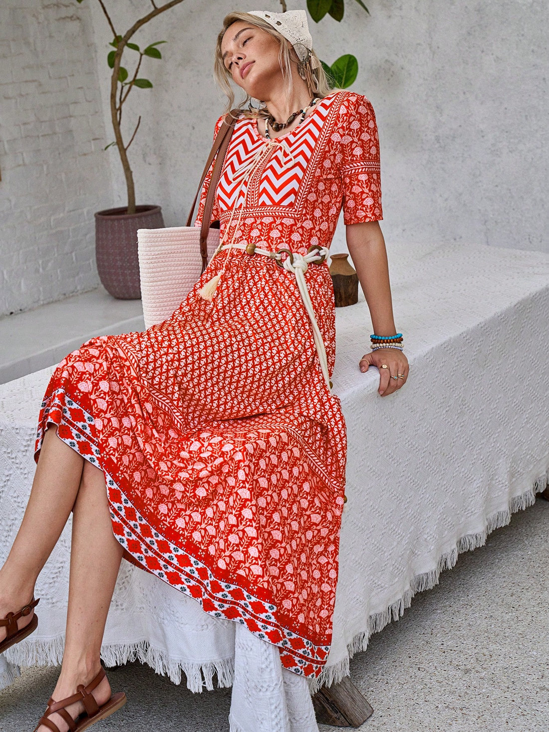 Embrace your free spirit in this breezy Peri Bohemian dress! Float through vacation days with effortless style and all-day comfort. The flowy silhouette keeps you cool while turning heads, whether you're beach strolling or sipping sunset cocktails. Pack light, look fabulous – vacation mode: activated!
