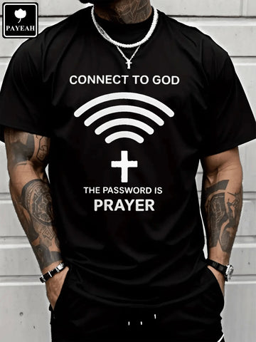 Express your faith with a playful twist in our Connect to God Prayer T-shirt! Made from 100% heavy cotton that feels like a divine hug, this shirt keeps you comfy while spreading good vibes. It's like having a direct hotline to heaven, but with better reception and no monthly fees. Perfect for church events, casual outings, or those days when you need a little extra spiritual backup!