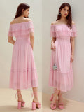 Step into charm with the Contrast Lace Ruffle Hem Dress, where delicate lace meets flirty ruffles for a look that’s both elegant and fun. Perfect for turning heads at any event, this dress adds a playful twist to classic sophistication. Feel confident and stylish as you embrace your unique fashion flair!