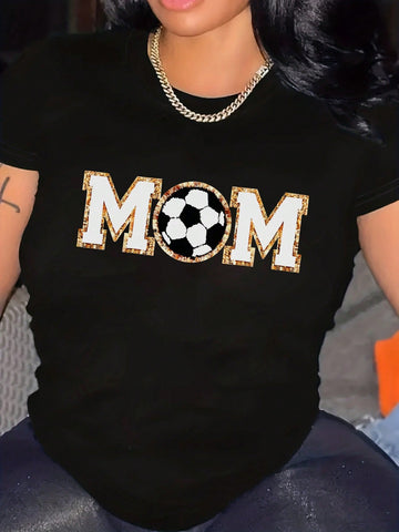 This cool and casual 'Soccer Mom' graphic tee is perfect for those hot summer days on the sidelines. With a playful design and comfortable fit, you'll be the envy of all the other moms. Show off your quirky sense of humor and love for the game with this fun and stylish shirt!