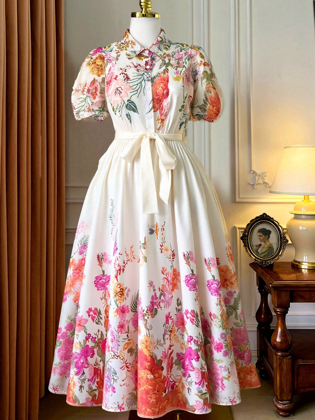 Step into effortless charm with the Court Plus Size Chiffon Dress. Its breezy chiffon fabric and vibrant floral print bring a splash of joy to your casual vacation wardrobe. Short sleeves and button cuffs add a flirty touch, making it perfect for sunny strolls or seaside dinners. Embrace comfort and style in one playful package!