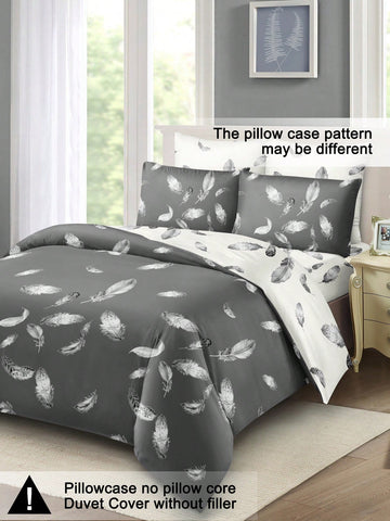 Snuggle up in style with our Cozy 3-Piece Feather Pattern Duvet Cover Set! Crafted from soft, skin-friendly fabric, this bedding keeps you comfy all year round. The charming feather design adds a whimsical touch to your bedroom, making bedtime feel like a cozy adventure. Perfect for dreamers who love a playful yet peaceful sleep space!