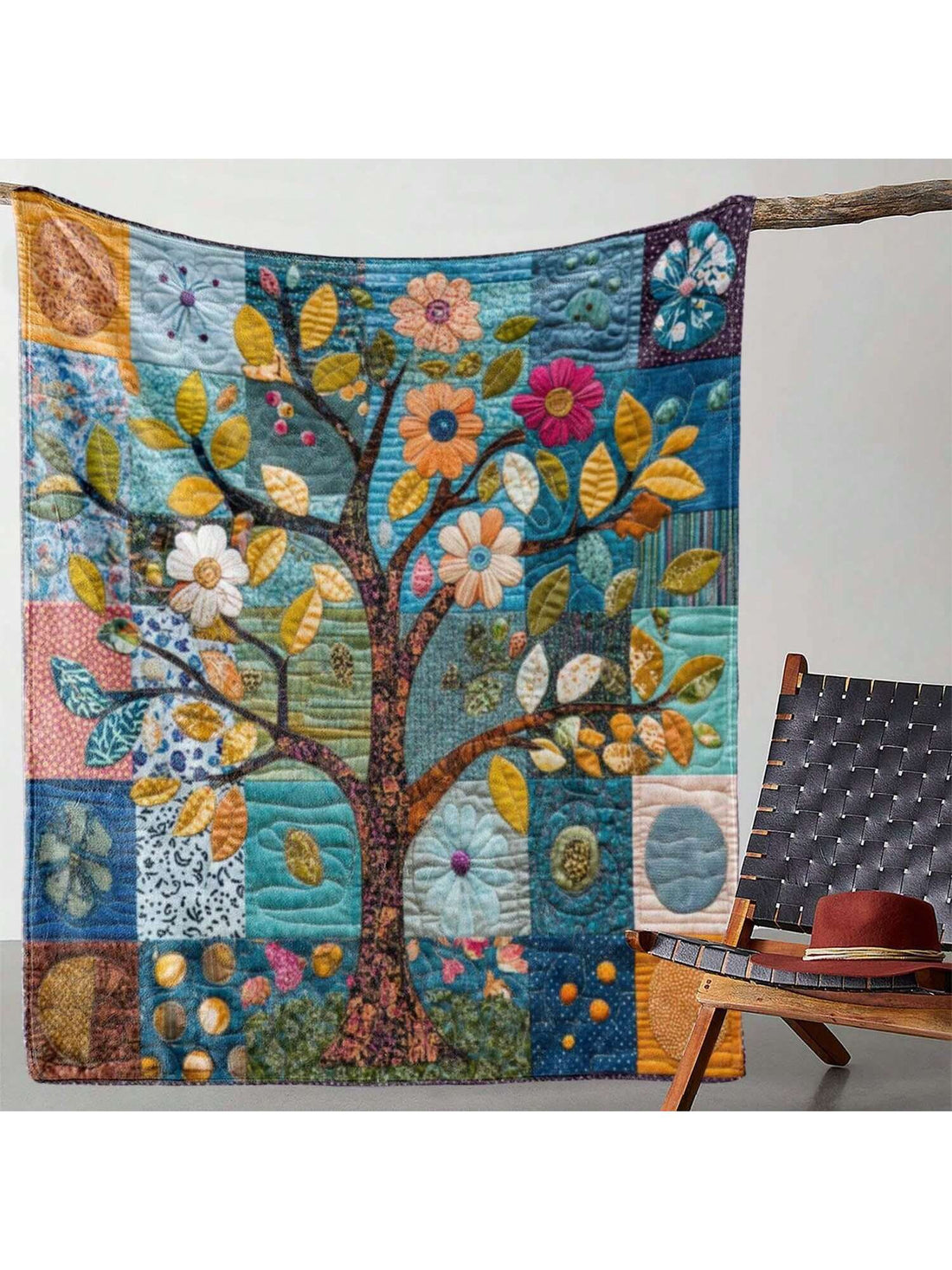 Wrap yourself in warmth and charm with this cozy all-season flannel throw blanket featuring a delightful vintage floral tree design. Perfect for snuggling at home, adding a touch of whimsy on your travels, or gifting to someone special. Soft, lightweight, and irresistibly comfy, it’s your new go-to for comfort and style wherever you go!