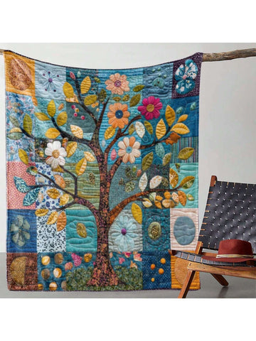 Wrap yourself in warmth and charm with this cozy all-season flannel throw blanket featuring a delightful vintage floral tree design. Perfect for snuggling at home, adding a touch of whimsy on your travels, or gifting to someone special. Soft, lightweight, and irresistibly comfy, it’s your new go-to for comfort and style wherever you go!
