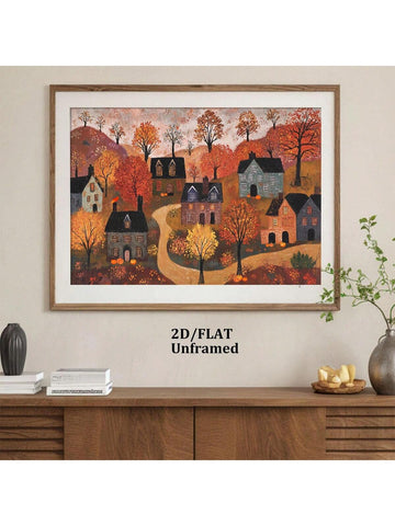 Bring a touch of autumn magic into your space with this Cozy Autumn Cityscape Canvas Art. Featuring warm tones and a frameless design, it effortlessly adds charm and modern flair to any room. Perfect for those who love seasonal vibes without the fuss, this wall decoration brightens your home with a cozy city glow that's both inviting and stylish.