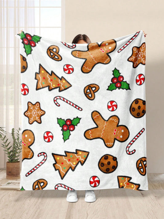 Get in the festive spirit with our Cozy Candy Gingerbread Man Blanket! Perfect for adding a touch of fun to your home decor, this blanket features a charming gingerbread man design. Made with soft, cozy material, it's the perfect blanket to snuggle up with during the holiday season.