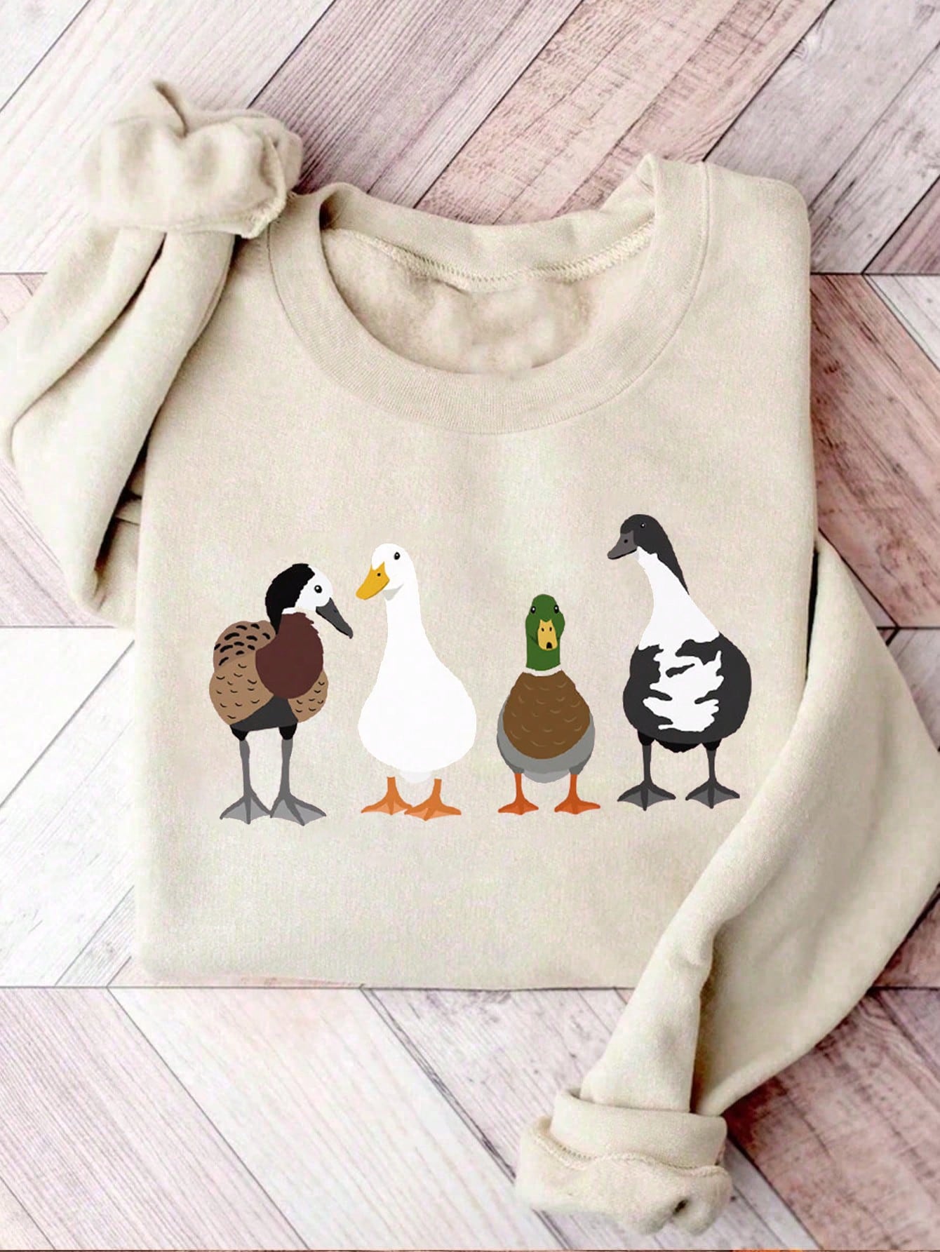 Stay warm and stylish with our Cozy Cartoon Animal Print Fleece-Lined Sweatshirt for Autumn & Winter. Made with soft and comfortable fleece lining, this sweatshirt features a fun and trendy cartoon animal print for added flair. Perfect for cooler months, this sweatshirt will keep you cozy while making a fashion statement.