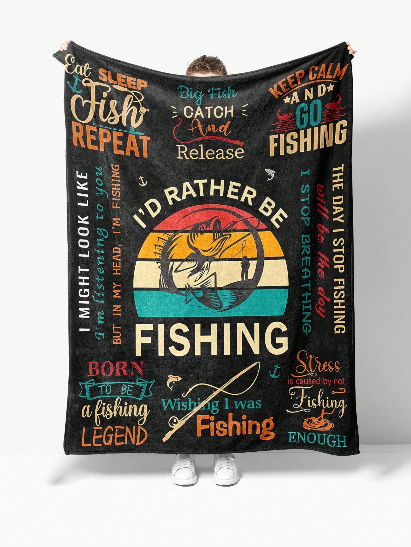 Wrap yourself in whimsy with our Cozy Cartoon Fish Flannel Blanket! Perfect for snuggling at home, picnics in the park, or keeping warm on your travels. The playful fish design adds a splash of fun to any setting. It's sure to make a fin-tastic addition to your home decor!