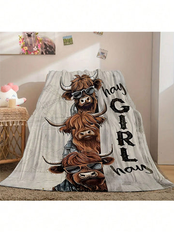 Get ready to snuggle up with our Cozy Cartoon Triple Bull Flannel Blanket! Perfect for home, picnic, and travel, this blanket features a playful triple bull design. Made with soft flannel, it's ideal for cuddling or staying warm on the go. Get cozy and show off your unique style with this fun and versatile blanket.