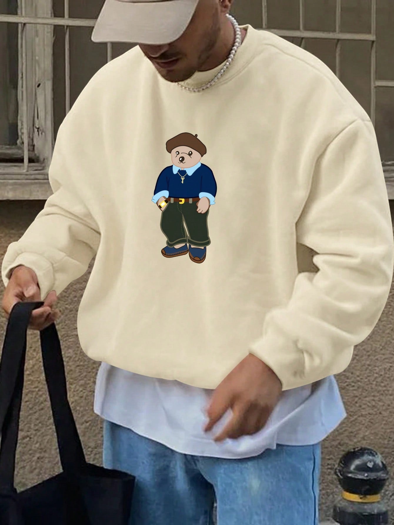 Get ready for some playful adventures in our Cozy Casual Bear Graphic Fleece Pullover! Stay warm and comfortable on active days with its soft fleece fabric and cute bear graphic. Perfect for those who don't take themselves too seriously, this pullover is an essential addition to your wardrobe.