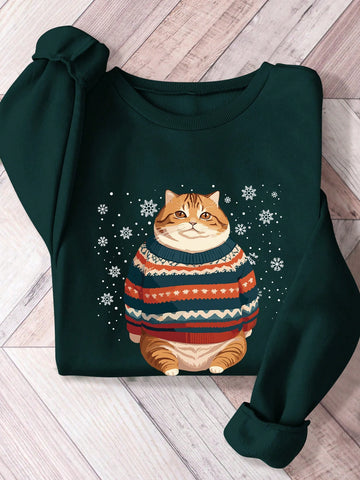 Get ready to snuggle up in style with our Cozy Cat Vibes oversized sweatshirt! Featuring a relaxed drop shoulder design, this sweatshirt is perfect for lounging or running errands. With its comfy fit and playful cat design, you'll be sure to stay warm and cozy while looking effortlessly cool.