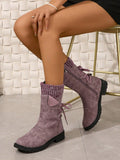 Introducing our Cozy Chic oversized multicolor fleece ankle boots. With a low heel and soft fleece material, these boots are perfect for keeping your feet warm and comfortable during the colder months. Crafted with high-quality materials, these boots are both stylish and practical.