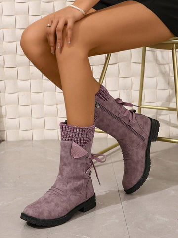 Introducing our Cozy Chic oversized multicolor fleece ankle boots. With a low heel and soft fleece material, these boots are perfect for keeping your feet warm and comfortable during the colder months. Crafted with high-quality materials, these boots are both stylish and practical.