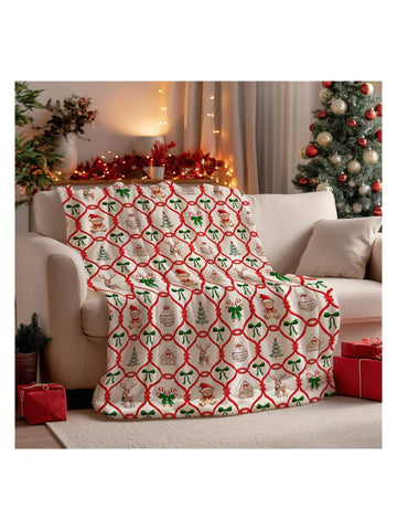 Wrap yourself in holiday cheer with the Cozy Christmas Bear Flannel Blanket. This soft, plush fleece throw brings warmth and festive spirit to any room, perfect for snuggling up by the fire or adding extra comfort to your couch. Its adorable bear design makes it a charming gift that spreads joy throughout the season. Embrace the cozy vibes and make every chilly moment merrier!