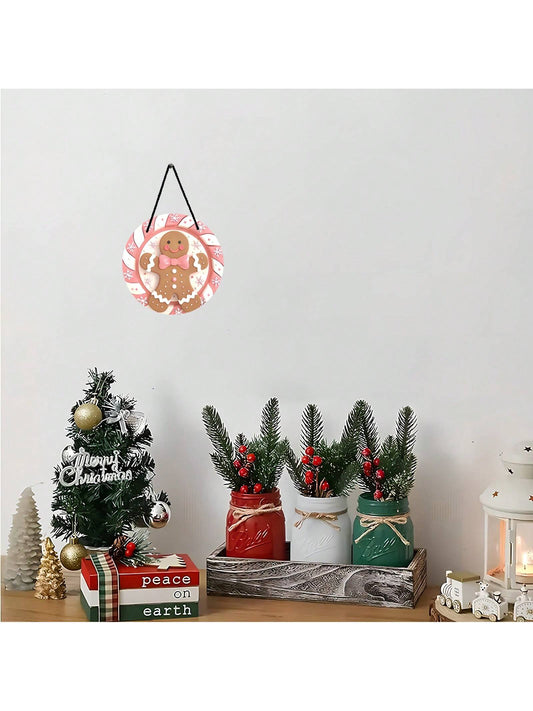 Add a touch of festive charm to your home with our Cozy Christmas Pink Gingerbread Wooden Sign. Made with high-quality wood, this sign is the perfect addition to your holiday decor. Its delicate design and warm color will bring joy to any room. Spread the holiday cheer with this delightful piece!