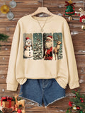 Stay warm and stylish this holiday season with our Cozy Christmas Charm sweatshirt. Made for women, it features a beautiful snowy landscape design that is perfect for casual wear. Made with comfort in mind, this sweatshirt will keep you cozy and festive all winter long.Style : Casual