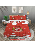 Introducing Cozy Christmas Cheer: the 3-Piece Santa Claus Bedding Set perfect for all seasons. Made with comfort and style in mind, this set will add a festive touch to your bedroom. Made with high-quality materials, it is sure to provide a cozy and comfortable sleep experience.