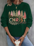 Experience the ultimate cozy and stylish holiday with Cozy Christmas Cheer sweatshirt. Made with a trendy tree print, this sweatshirt is perfect for any festive occasion. Stay warm and fashionable this season with our comfortable and on-trend sweatshirt.