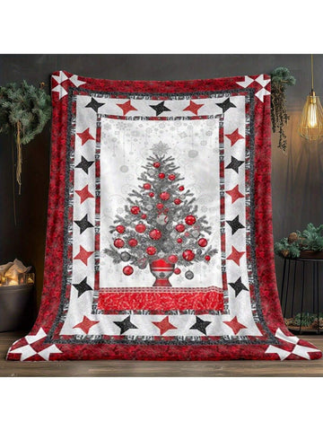 Wrap yourself in holiday cheer with the Cozy Christmas Tree Stars Flannel Blanket. Crafted from soft, warm flannel in a classic red and black plaid, this blanket adds a festive touch while keeping you snug. Perfect for chilly nights or as a stylish holiday accent, it’s your go-to for comfort and seasonal charm.