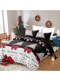 This Cozy Christmas Trees Patchwork Print Duvet Cover Set is the perfect addition to your bedroom decor all year round. The warm and festive print adds a cozy touch to your space, while the patchwork design offers a unique and stylish touch. Made for all seasons, this duvet cover set will provide both comfort and style to your bedroom.
