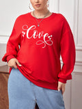 Get in the holiday spirit with our Cozy Christmas Vibes: Plus Size Fleece Letter Printed Sweatshirt. Made with soft and warm fleece, this sweatshirt features a festive letter print to add some joy and cheer to your wardrobe. Perfect for snuggling up by the fire or spreading holiday cheer wherever you go. (Santa-approved!)