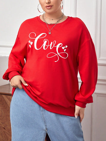Get in the holiday spirit with our Cozy Christmas Vibes: Plus Size Fleece Letter Printed Sweatshirt. Made with soft and warm fleece, this sweatshirt features a festive letter print to add some joy and cheer to your wardrobe. Perfect for snuggling up by the fire or spreading holiday cheer wherever you go. (Santa-approved!)