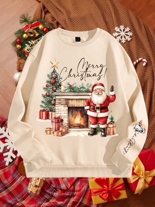 Get in the holiday spirit with our Cozy Christmas Vibes hoodie for men! This quirky design features a festive Santa Claus and fireplace print, perfect for adding some holiday cheer to your wardrobe. Made with a cozy material, this hoodie is sure to keep you warm and comfy during those chilly winter nights.