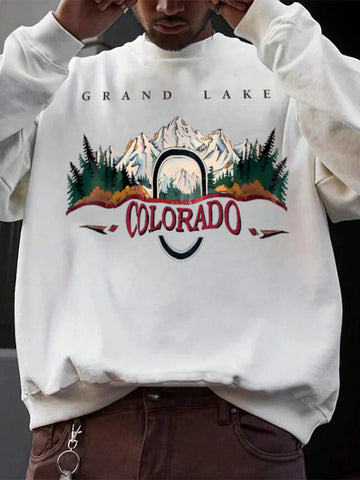 Experience ultimate warmth and comfort in our Cozy Comfort: Men's Simple Print Long Sleeve Sweatshirt. Made with high-quality materials, this sweatshirt will keep you cozy and stylish all day long. The simple print adds a touch of sophistication, making it a versatile piece for any occasion. Stay comfortable in style.