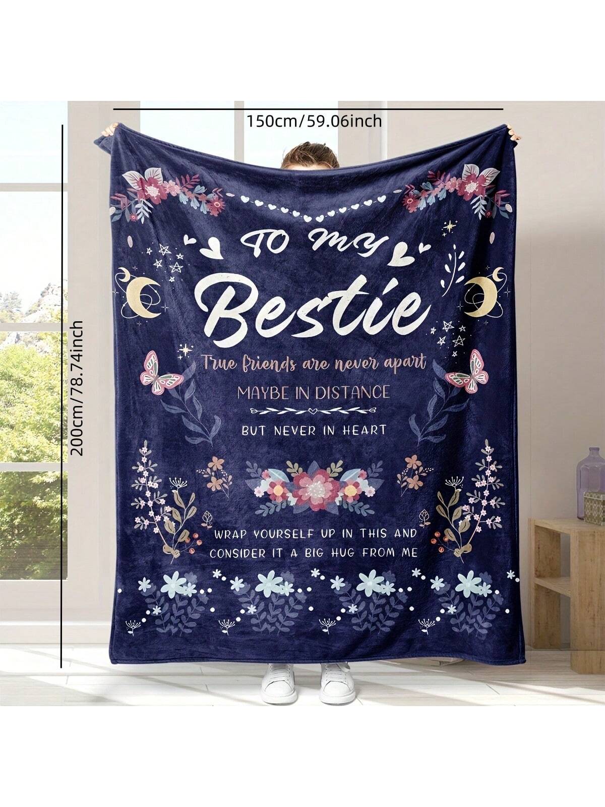 Wrap yourself in warmth and love with the Cozy Connection Best Friend Flannel Throw Blanket. Whether you're snuggled up with your BFF or gifting it for a special occasion, this blanket is the perfect way to show your connection. Soft flannel and a playful design make it a must-have for any group of friends.