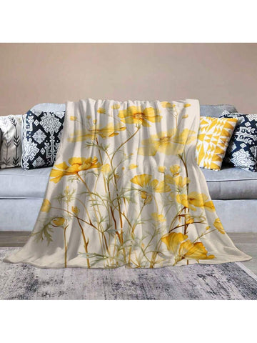 Wrap yourself in cheerful comfort with this Cozy Contemporary Yellow Wildflower Flannel Throw Blanket. Its bright yellow wildflower design adds a splash of sunshine to any room, while the soft flannel keeps you cozy all year round. Perfect for snuggling on chilly nights or as a stylish accent in your living space, this throw also makes a thoughtful, playful gift that brings warmth and joy to every home.