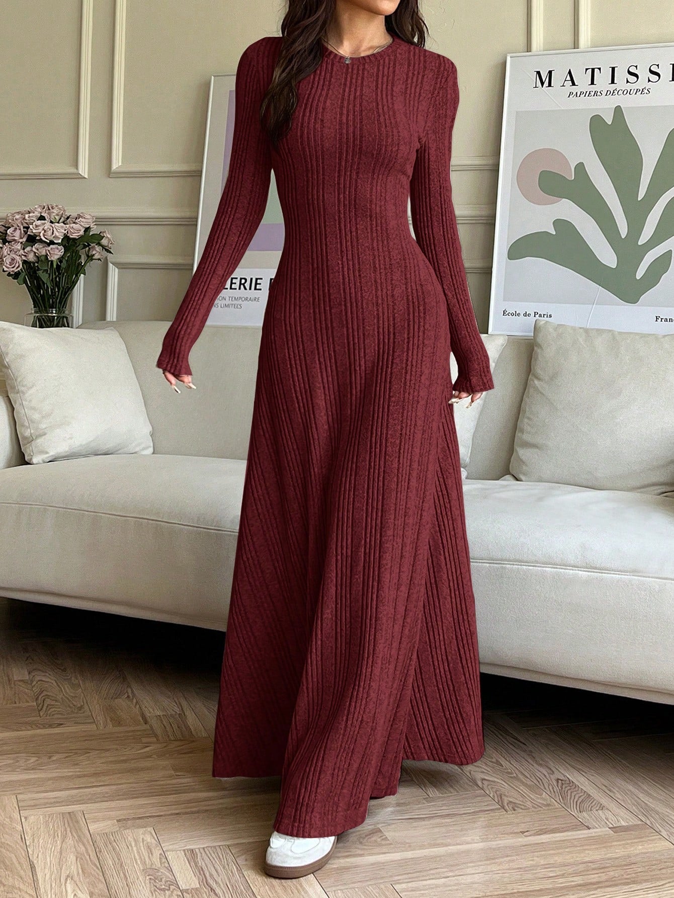 Stay stylish and cozy this winter with our Cozy Elegance sweater dress. Crafted with extra long length and a knitted design, this dress is perfect for layering or wearing on its own. Its solid color adds a touch of elegance to any outfit. Stay warm and fashionable with this must-have piece!