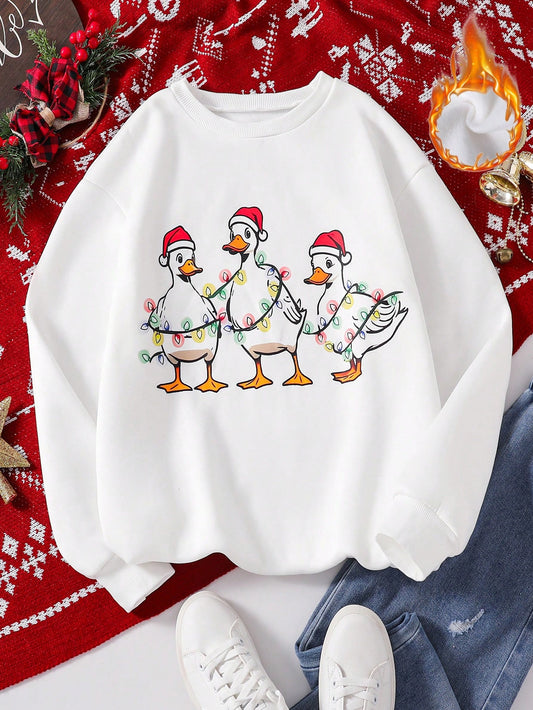 Stay stylish and comfortable with our Cozy Family Matching Sweatshirt. Crafted with a classic round neck design, this pullover set is perfect for every member. Enjoy the softness and warmth of our white sweatshirt, making it the ideal choice for any family gathering or casual day out.