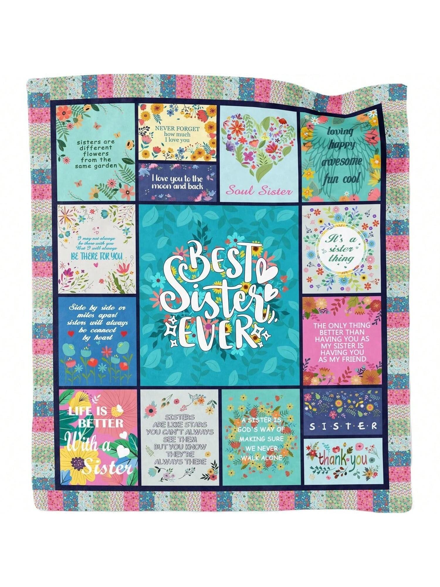 Wrap your big sister in warmth and love with this cozy flannel blanket! Perfect for snuggling at home, staying comfy in the office, or adding a soft touch on the go. Whether it’s her birthday or Mother’s Day, this playful gift shows you care with every cuddle. Soft, stylish, and made for the best sister ever!