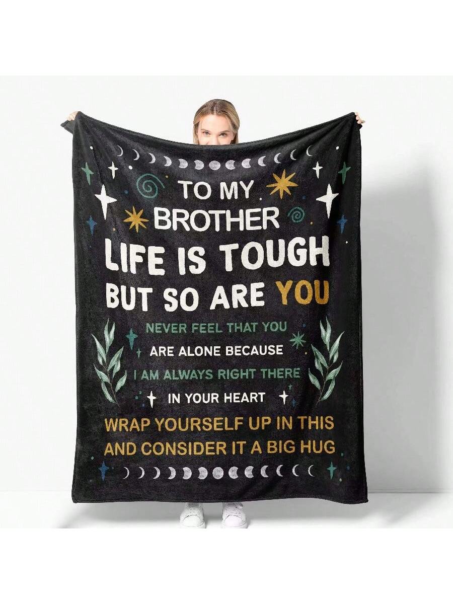 Wrap yourself in ultimate comfort with this Cozy Flannel Blanket. Featuring a unique Brother's Letter pattern, this blanket is perfect for snuggling up in during the cooler fall months. Say goodbye to chilly nights and hello to warmth and style.