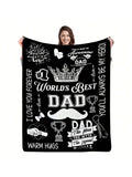 Wrap Dad in warmth and love with this cozy flannel blanket featuring a fun crown and trophy design—because every dad deserves to feel like a champion! Perfect for snuggling on the couch or adding a playful touch to his favorite chair, this blanket makes a heartfelt Father’s Day gift from daughter or son. Soft, snug, and full of personality, it’s a daily reminder that Dad truly rules the family game.