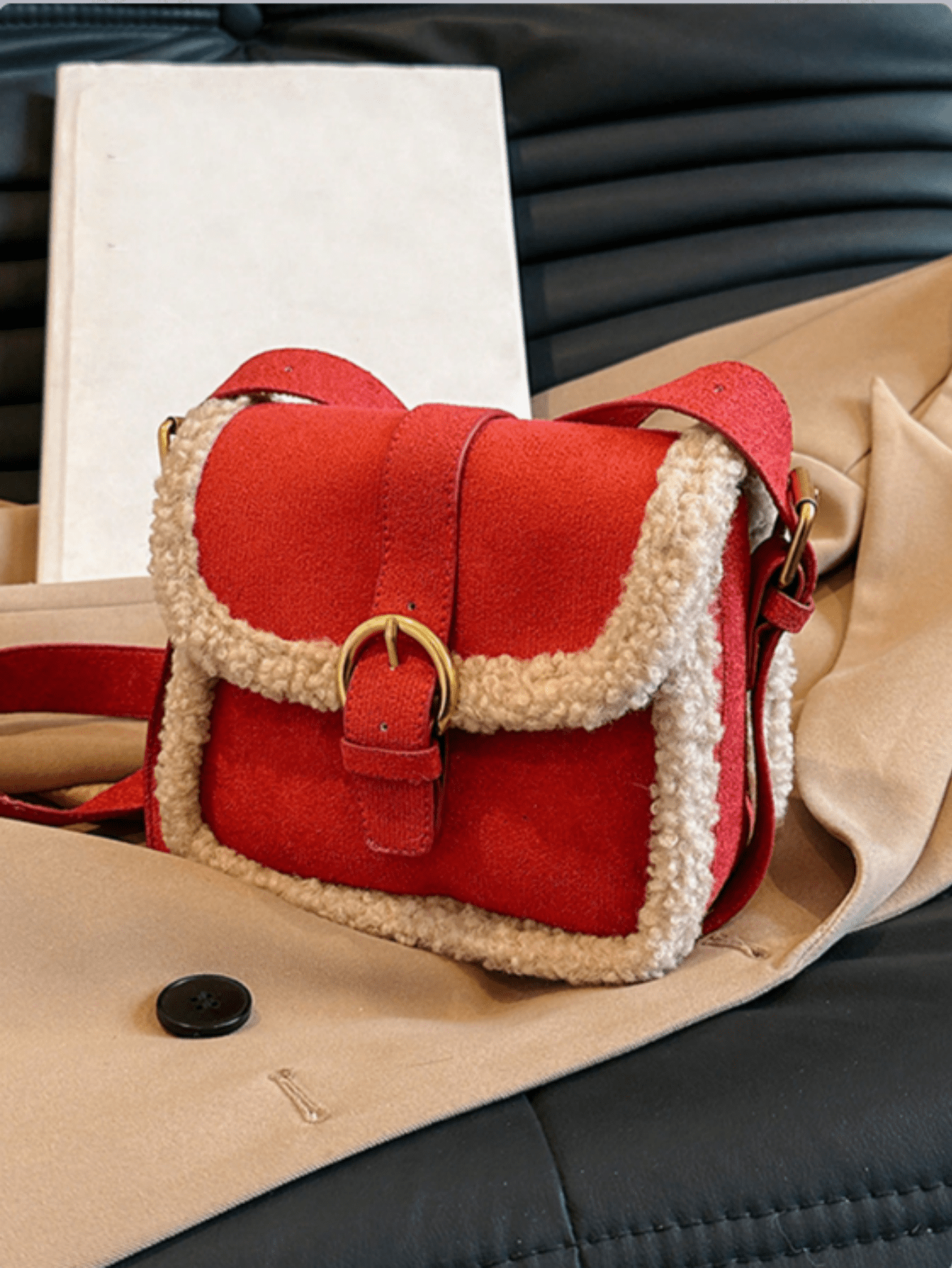 Stay stylish and cozy this winter with our Cozy Furry Mini Deer Crossbody Bag. Made from soft, furry material, this bag adds a touch of cuteness to any outfit. Its compact size makes it perfect for carrying your essentials while on the go. Stay fashionably warm with this must-have winter accessory.