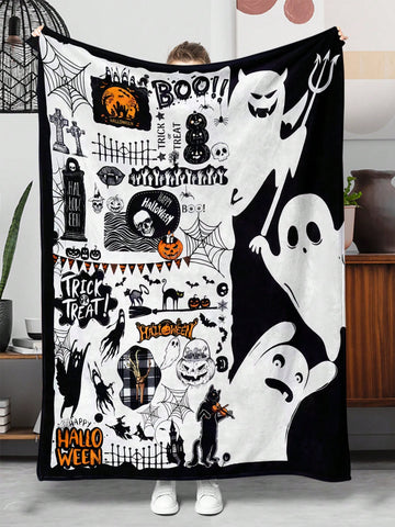 This Cozy Halloween Gift Blanket is the perfect addition to your home or office. Made with soft, high-quality materials, it is perfect for keeping warm and comfortable while watching TV, reading a book, or working on your computer. Its versatility makes it great for outdoor adventures too.