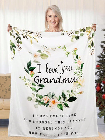 Let Grandma know she's loved with our soft and cozy 'I Love You, Grandma' throw blanket. Perfect for snuggling up and creating heartfelt memories together. Show your appreciation for all she does with this unique and playful gift. (Grandma not included)