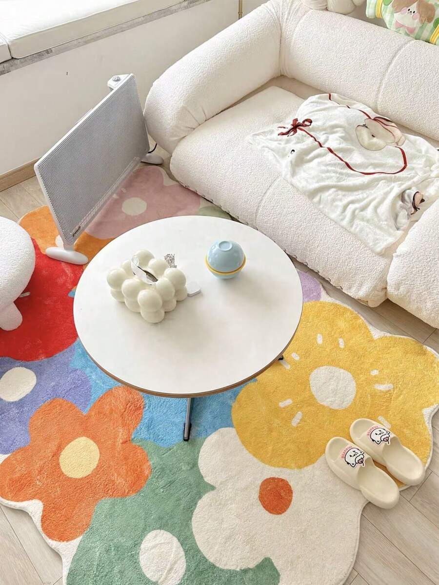 Transform your living space with this luxuriously soft imitation cashmere floor mat. Crafted from 100% polyester, it delivers the plush comfort of premium cashmere without the delicate care requirements. The Springtime Flower 1 design adds a fresh, elegant touch to any room. Designed for real-world living, this mat resists dirt and stains while remaining effortless to clean and maintain. Perfect for high-traffic areas in your living room or bedroom, it combines durability with everyday practicality. 