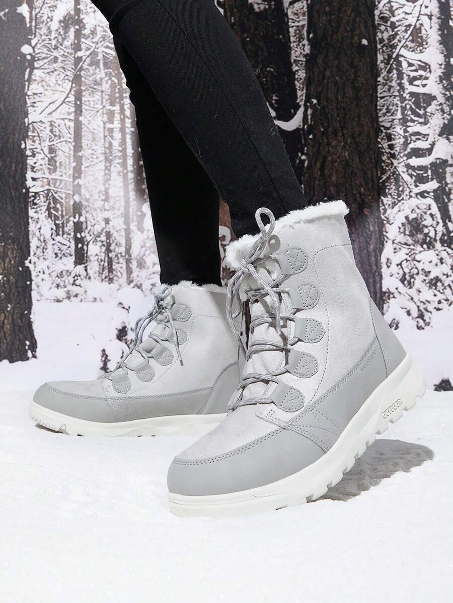 Step into winter fun with these Cozy Lace-Up Women's Snow Boots! Designed to keep your feet snug with a warm lining, they’re the perfect ankle booties for frosty adventures. Whether you’re building a snowman or strolling through holiday markets, these boots combine comfort and festive flair to brighten your cold-weather days. Lace up and let the winter magic begin!