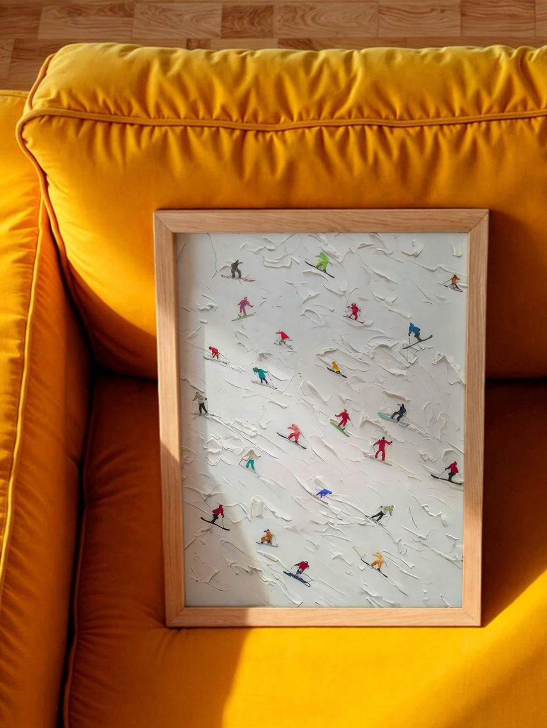 Bring the slopes indoors with this charming mini skier canvas art poster! Perfect for ski enthusiasts and cozy cabin vibes, this vintage-inspired piece captures the thrill of winter adventures in a whimsical way. Whether you're decorating a mountain retreat or adding a touch of alpine charm to your home, this playful artwork celebrates the joy of hitting the slopes. Ideal for creating that warm, nostalgic atmosphere that makes any space feel like a winter wonderland. A must-have for anyone who lives for sno