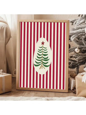 Bring joyful simplicity to your space with this Cozy Minimalist Abstract Christmas Tree Wall Art. Its clean lines and charming design add a festive touch without overwhelming your décor, making it perfect for any room craving holiday cheer. This canvas print is an easy and stylish way to celebrate the season with a wink of modern flair.