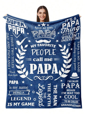 Give your grandpa the gift of coziness this holiday season with our Cozy Papa Blanket. Show him some love with this heartfelt present that is perfect for Christmas. Featuring a unique design and extra soft material, this blanket will surely warm his heart.
