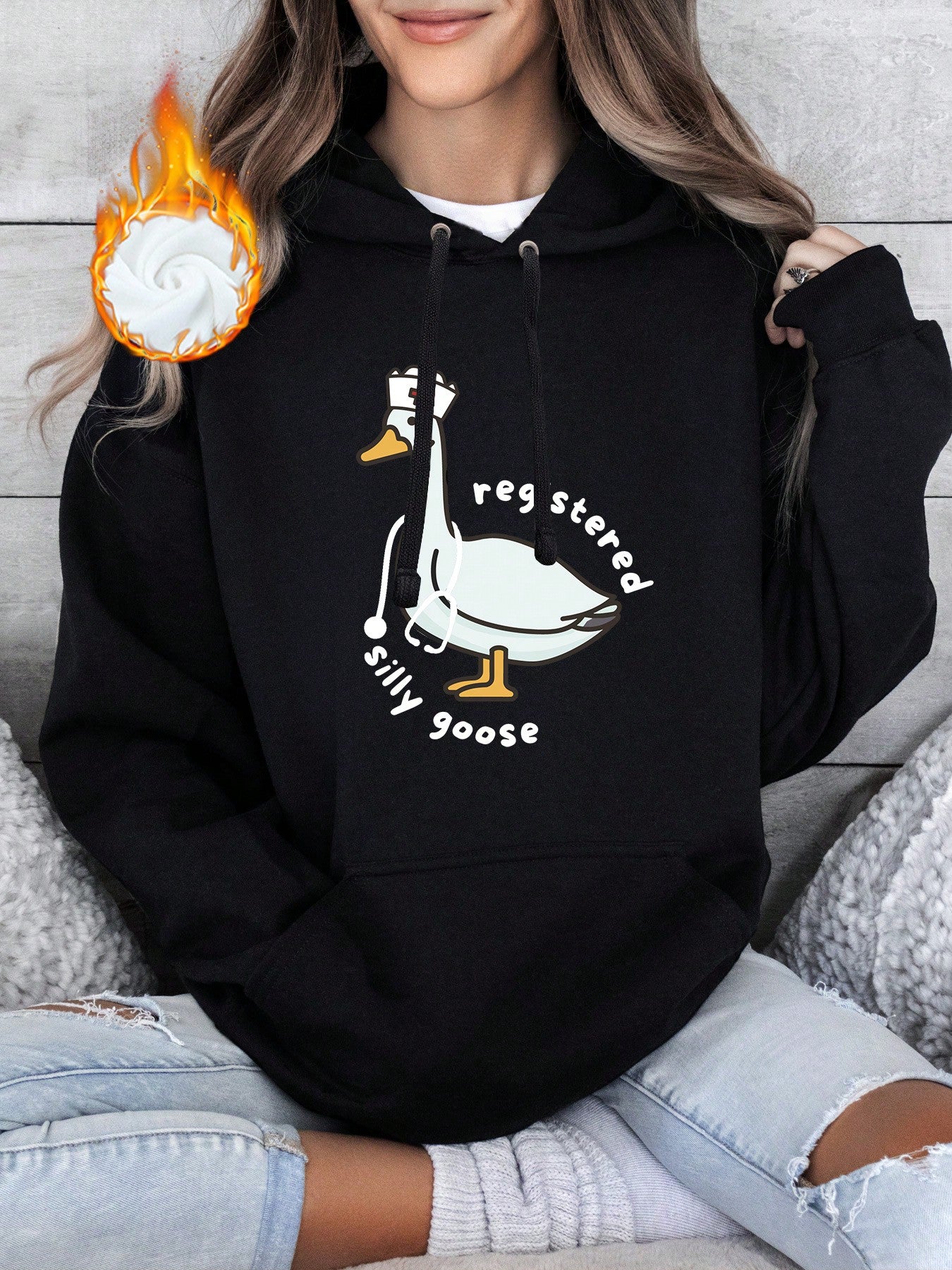 Stay warm and silly in our Cozy & Quirky Silly Goose Oversized Hoodie for Nurses! This hilarious and oversized hoodie is the perfect gag gift for any nurse. With soft fabric and a playful design, it's sure to bring some light-hearted fun to your work day.